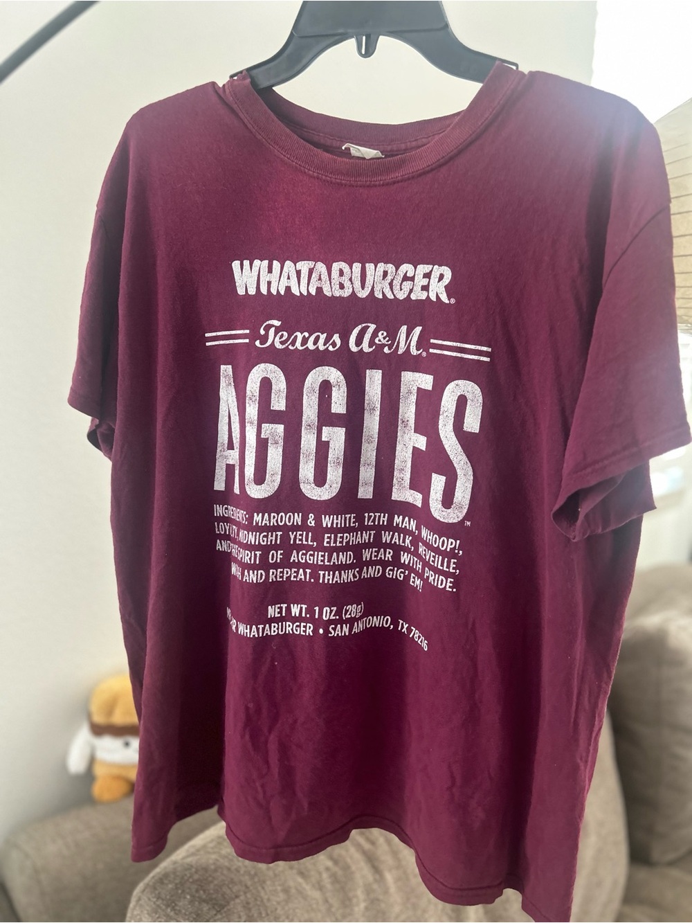 Aggie x Whataburger t-shirt